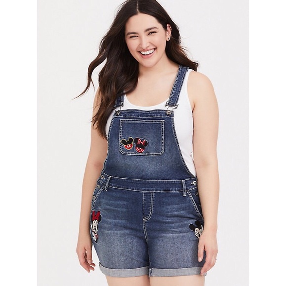 torrid Pants - Torrid NWT Mickey & MInnie Patchwork Overalls